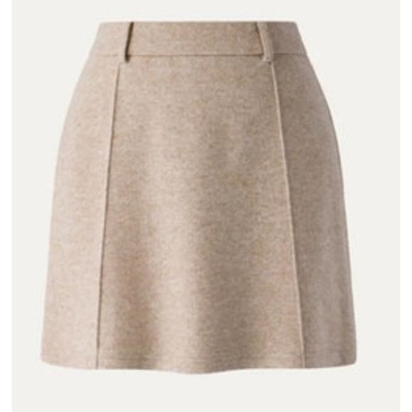 OGL CashSoft high waisted A line mini wool like skirt XS NWT - Picture 1 of 5